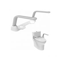Supporto braccioli corrimano wc Barra Bagno Disabili, Braccioli per wc, Maniglione Bagno Disabili, Barra Maniglia Bagno, Sedili wc per Disabili,