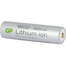 Batteries Blister 1 Batteria Ricaricabile Ioni di Litio 18650 2600 mAh 26FP - GP