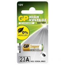 Gp Battery Batteria Super Alcalina Specialistica 12V A23 / 23AF / LRV08 / V23GA / MN21 (Blister 1 Pezzo)