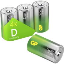 Gp Super Mono (D)-Batterie Alkali-Mangan 1.5 v 4 St.