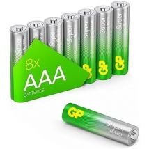 Gp Super Micro (AAA)-Batterie Alkali-Mangan 1.5 v 8 St.