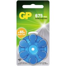 Pile pour appareil auditif za 675 1.4 v 6 pc(s) zinc-air PR44 Q595613 - GP