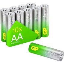 Gp Super Mignon (AA)-Batterie Alkali-Mangan 1.5 v 10 St.