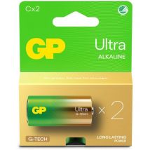 Batteries Ultra Pile alcaline 14AU de un solo suso usage c, LR14 Alkaline - GP