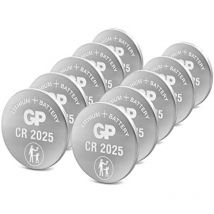 Knopfzelle cr 2025 3 v 10 St. Lithium CR2025STD955C10 - GP