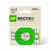 GP - pilas recargables recyko r06 1300mh blist-4 , Pilas recargables Recyko aa 1300 mAh NiMH 130AAHC/CB4. Las baterías recargables son todas