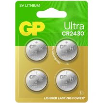 Pile bouton cr 2430 3 v 4 pc(s) 275 mAh lithium Ultra Y481123 - GP