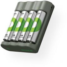 GP RECYKO GP B441 - Cargador USB (Incluye 4 Pilas RECYKO AA de 2100 mAh)