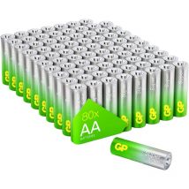 Super Mignon (AA)-Batterie Alkali-Mangan 1.5 v 80 St. - GP