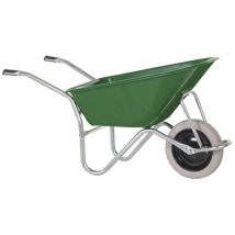 GPC Wheelbarrow Galvanised Frame Plastic Pan and Puncture Proof Wheel