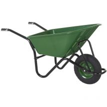 GPC Wheelbarrow Black Frame Plastic Pan and Pneumatic Wheel