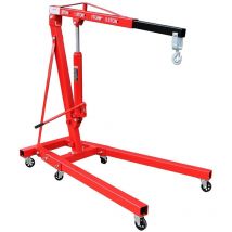 Grúa hidráulica plegable - grúa taller para elevación de motores - 2 Toneladas