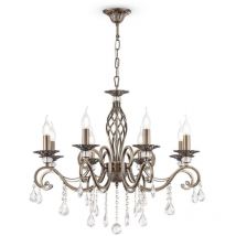 Maytoni - Grace Araña Latón y Cristal, 8 Luces, E14