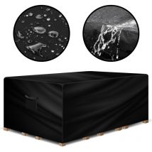 Gracious Gardens - Waterproof Outdoor Patio Furniture Cover uv Resistant Heavy Duty Oxford Fabric - Rectangular - 280 x 204 x 106cm