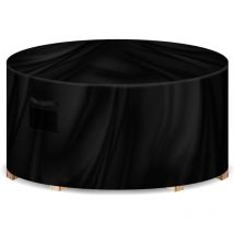 Gracious Gardens - Waterproof Outdoor Patio Furniture Cover uv Resistant Heavy Duty Oxford Fabric - Round - 190 x 80cm