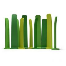 Gradient Si - Verde A2 Plust - L36 x P40 x H180 cm separè parete modulare componibile in polietilene originale Plust per interno esterno ristorante