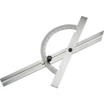 Gradmesser mit Feststellschraube 200mm - Winkelmesser Messbereich Messbereich 10-170 Grad