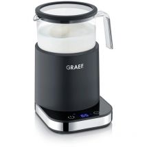 Graef - Espumador de leche de cristal MS902, inducción, 6 programas automáticos, pantalla táctil, hasta 400 ml de espuma de leche, chocolate caliente