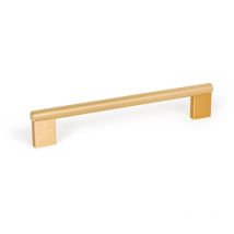 Graf Big -Poignée 192Mm -L24 Effet Inox - graf big - Poignée texturée en forme de maille