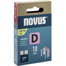 Novus - Graffette a filo metallico piatto - Tipo 53 f 600 pz. 042-0790 Dimensioni (l x l x a) 10 x 11.3 x 10 mm
