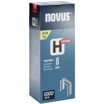 Graffette a filo metallico sottile - Tipo 37 5000 pz. Novus 042-0771 Dimensioni (l x l x a) 8 x 10.6 x 8 mm