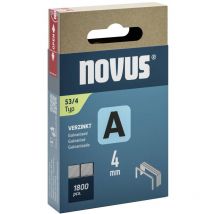 Graffette a filo metallico sottile - tipo 53 1800 pz. Novus 042-0772 Dimensioni (l x l x a) 4 x 11.3 x 4 mm