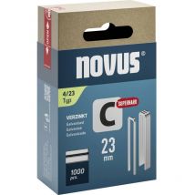 Novus - Graffette con dorso sottile - tipo 4 1000 pz. 042-0803 Dimensioni (l x l x a) 23 x 6.1 x 23 mm