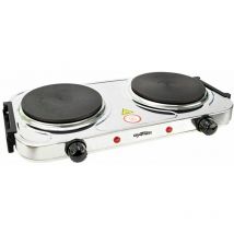 Grafner - Edelstahl Doppelkochplatte Feld Herd Heizen Camping Braten Garten Touren