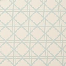 Graham&brown - Diane Light Blue Geometric Diamond Cross Vinyl Wallpaper