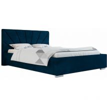 Doppelbett 140x200 cm Focus - Dunkelblau - Dunkelblau - Graingold