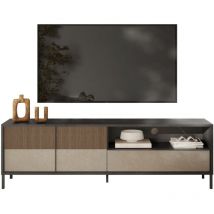 Montefioredesign - Gran mueble tv 2 puertas, 1 cajón y 1 nicho L206 cm - everest