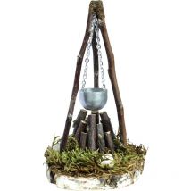 49673 Bûcher avec lumière vacillante Y444371 - Kahlert Licht