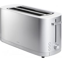 Zwilling - enfinigy Grille-pain, 3 Programmes, 7 Degrés Brunissement, Fonction Arrêt, 4 Toasts/2 Tranches Longues, Argent (53009-001-0)