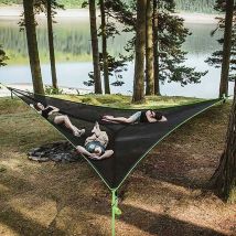 Leisei - Grand hamac de camping aérien, hamac portable multi - personnes à 3 heures