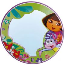 Grand miroir rond dora l'exploratrice
