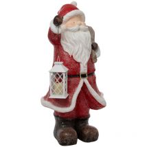 Grand Père Noël avec lanterne lumineuse h 119 cm - Feeric Christmas