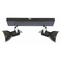 Grand projecteur 2 ailes couloir or mobile blanc Globo xenia 54643-2