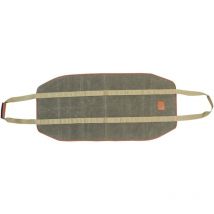 Grand sac de transport en toile pour bois de chauffage, sac de transport pour bûches de cheminée, sac fourre-tout en toile cirée
