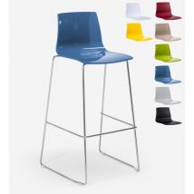 Küchenbarhocker 74 cm Design Imola Slitta - Blau - Grand Soleil