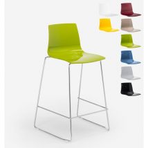 Grand Soleil - tabouret design moderne de bar et cuisine 64 cm Mini Imola - Anis vert