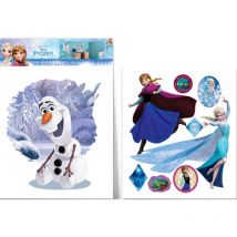 Imagicom - Grand sticker Olaf Elsa et Anna La Reine des Neiges Frozen Disney