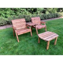 Charles Taylor - Grand Twin Straight Chair with Coffee Table - W220 x D74 x H98 - Fully Assembled