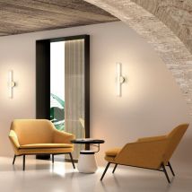 Applique murale LED – Grande applique Oslo – Laiton mat et verre transparent – 65 cm – 1600 lumens – Dimmable