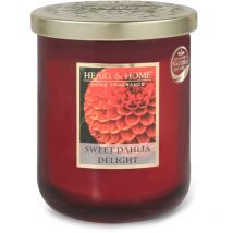 Heart And Home - Grande Bougie À La Cire De Soja Dahlia Royal