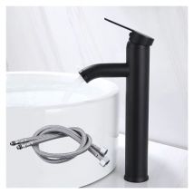 Aafgvc - Grande eau chaude et froide,Robinet de salle de bain Surface d'eau froide Dragon Tête spéciale réservoir d'eau mélangé robinet mélangé noir