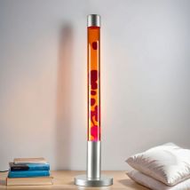 Licht-erlebnisse - Lampe de table à lave jaune/rouge dovce E14 25W IP20 Rabalux