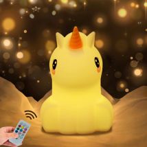Heytea - grande licorne Veilleuse Enfant Chambre Lampe Veilleuse Bebe Veilleuse Multicolore Rechargeable led Veilleuse 9 Couleurs Veilleuse Bébé