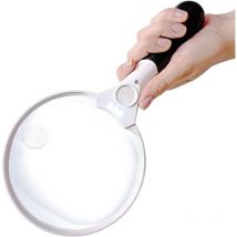 Grande loupe avec lumière led – Meilleure loupe géante éclairée pour la lecture, l'exploration, l'examen, les cartes du monde, les journaux et les