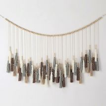 Grande macramè nappa attaccatura di parete, Boho nappe ghirlanda, nappa appesa per l'arredamento della scuola materna, 31,5'x27,5'