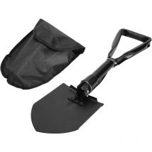 Grande pelle pliante multifonction de 47 cm avec sac de rangement, pelle de camping pour pelleteuse/creuser/couper/raboter/scier du bois, pelle